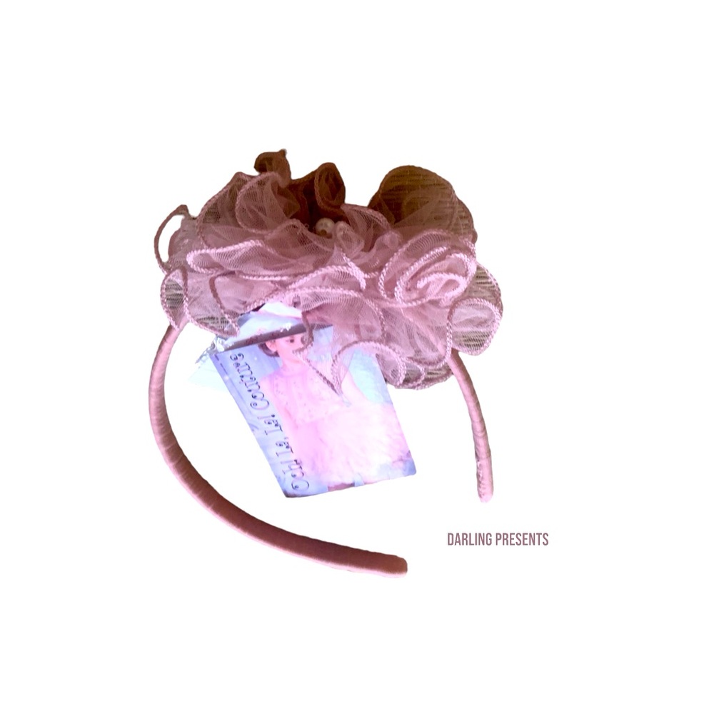 Ooh La La Couture Floral Headband Girls Color Pink